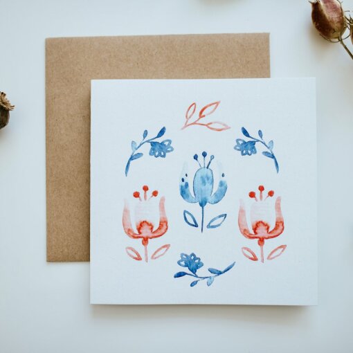 přání Z lásky - květiny